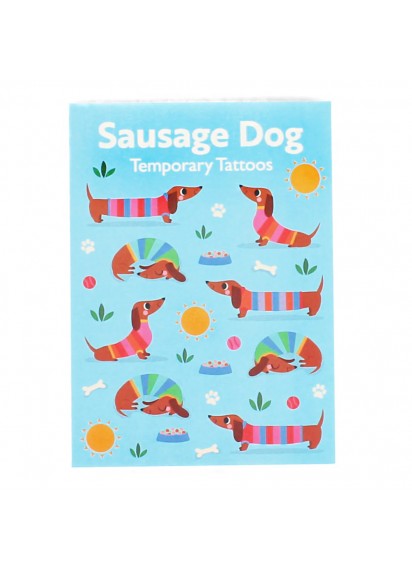 Rex London Sausage Dog Temporary Tattoos